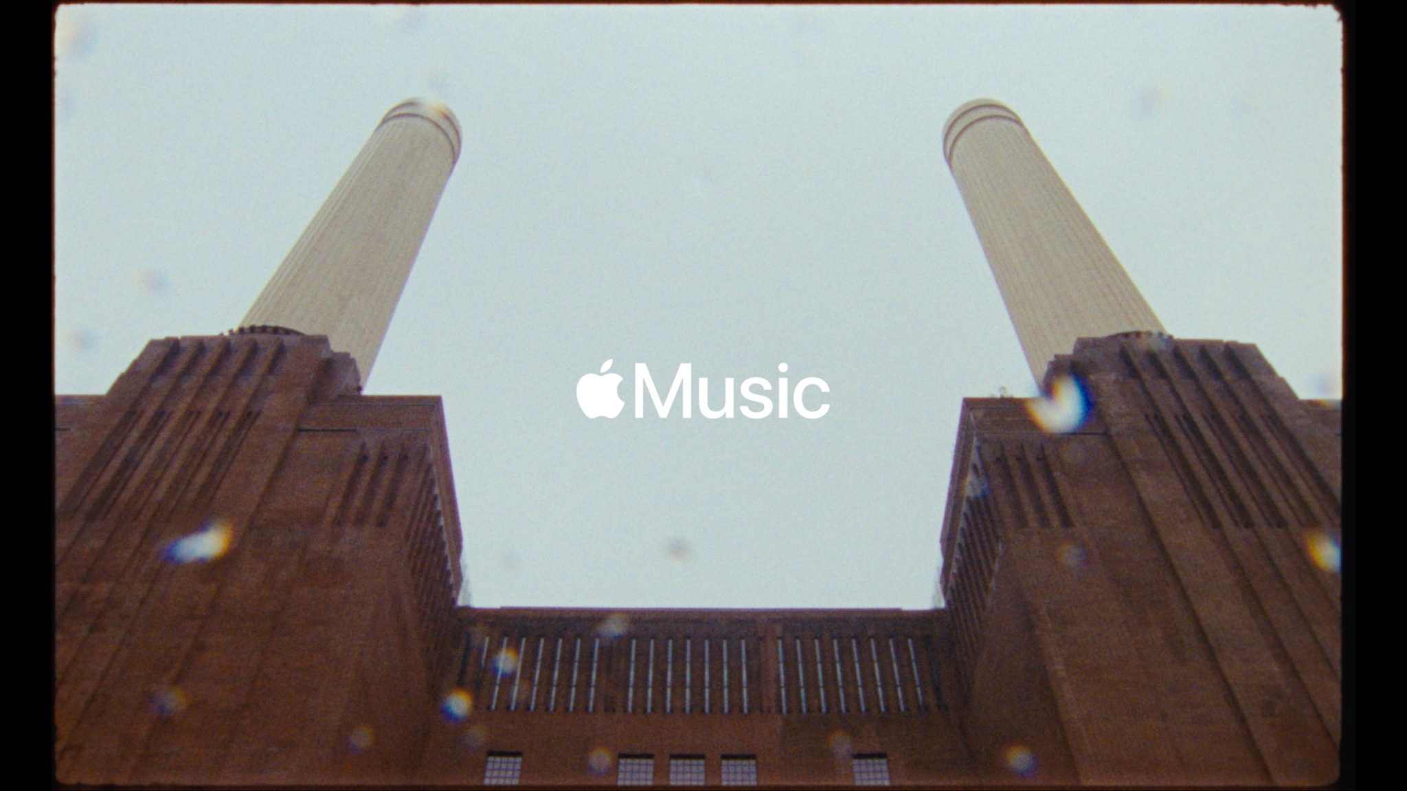 Apple Music Hall — Apple Music logo between two towers
